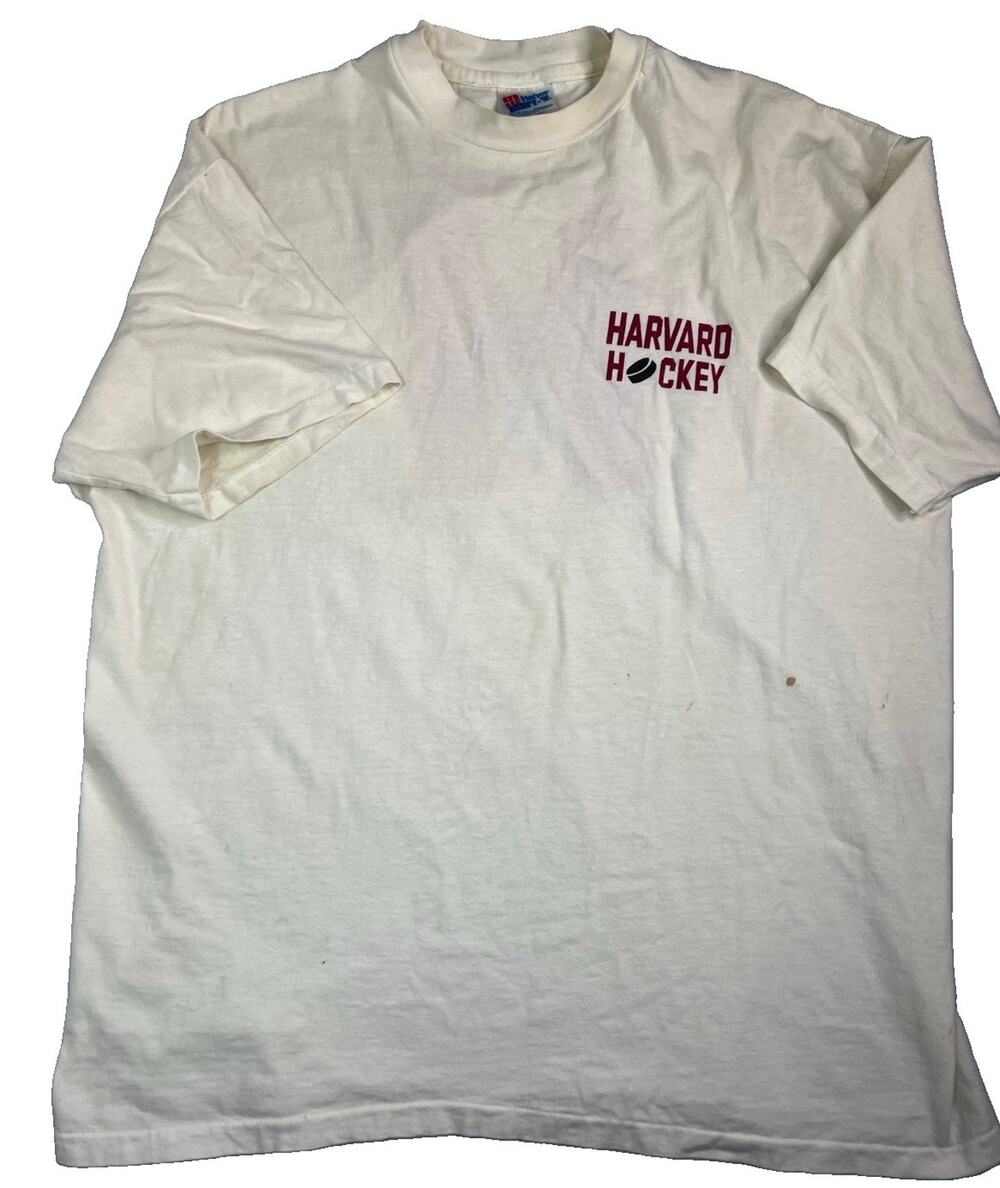 Vintage Hanes Harvard Hockey T-Shirt Men’s Size XL Made In USA